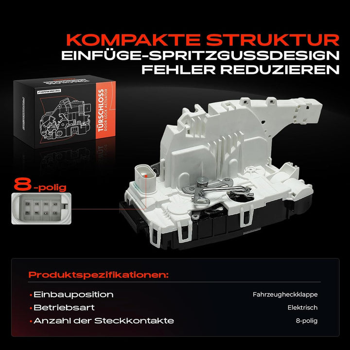 Frankberg Türschloss Autoschloss Hinten 8-Polig Kompatibel mit Sprinter 3,5-T B906 Sprinter 3-T B906