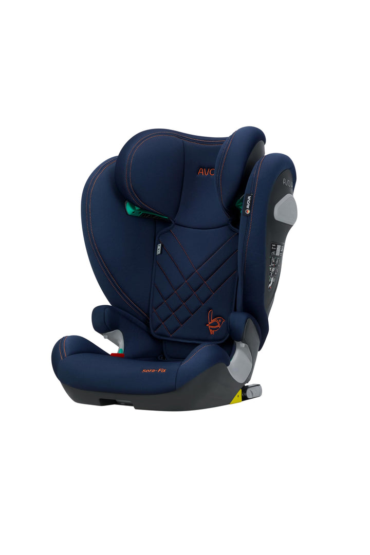 AVOVA Sora-Fix (River Blue), der Folgesitz geeignet von 100 bis 150 cm, 4 bis 12 Jahre, mit Isofix,