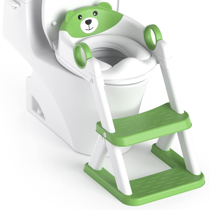 Toilettenleiter für Kinder, Upgraded Kindertoilette für Jungen und Mädchen, 2 in 1 Kind Toilettensit