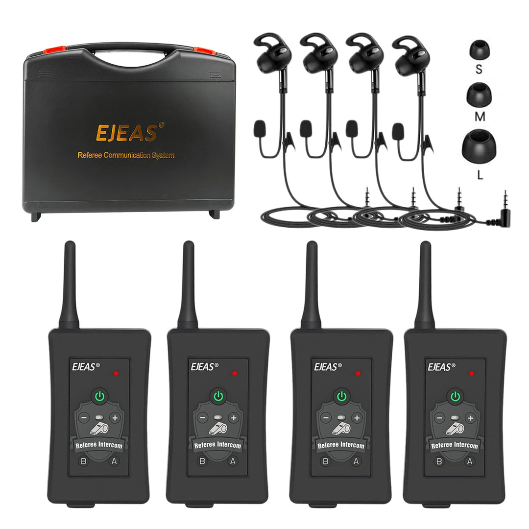 EJEAS FBIM Professionelles Fussball Schiedsrichter Bluetooth Intercom Headset Kommunikationssystem,