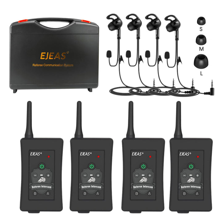 EJEAS FBIM Professionelles Fussball Schiedsrichter Bluetooth Intercom Headset Kommunikationssystem,