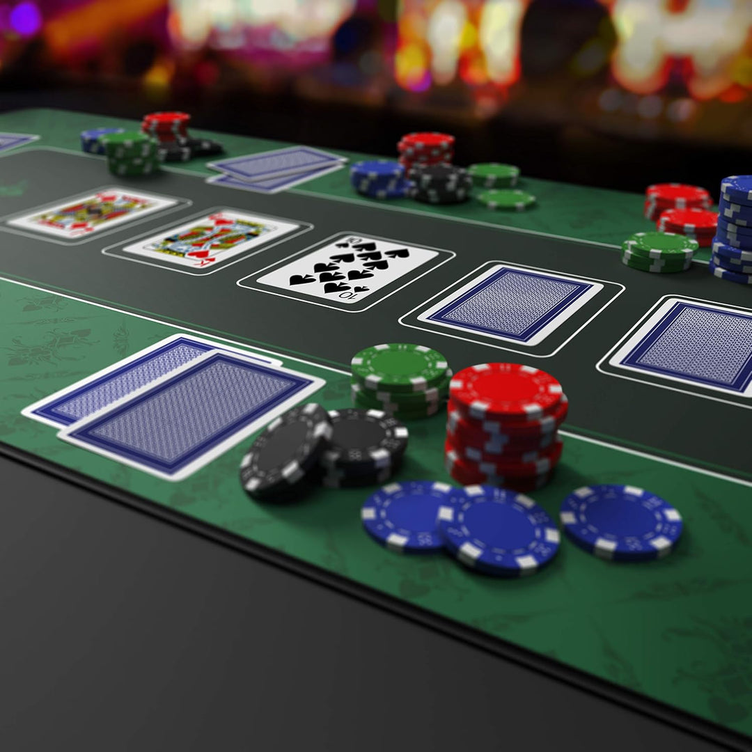 CSL - XXL Mauspad Gaming Titanwolf 900 x 400mm - XXL Poker Mousepad gross im Poker Stil - Tischunter
