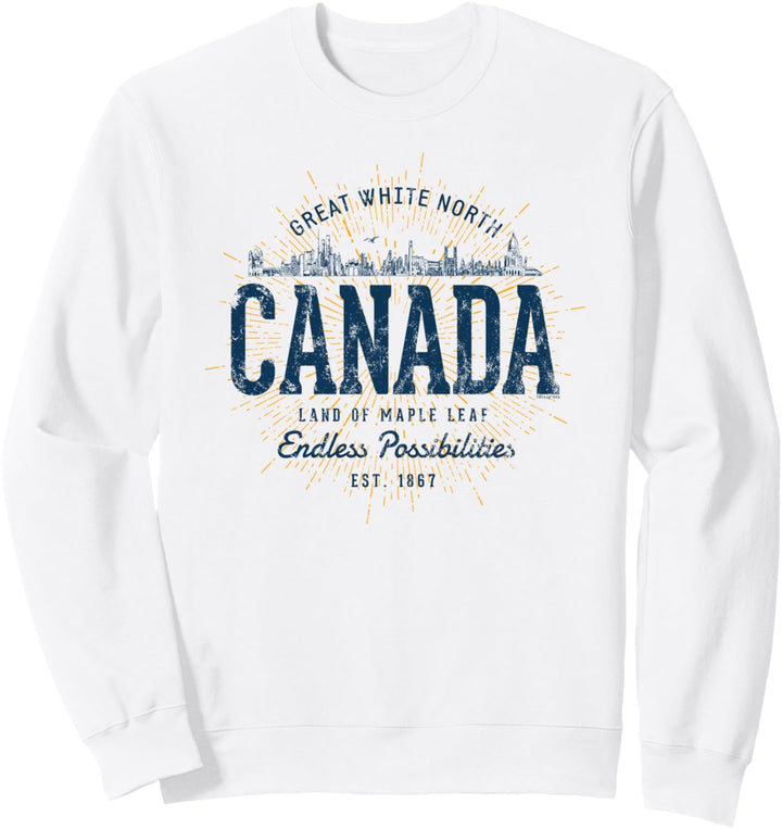 Canada Retro Stil Vintage Kanada Sweatshirt