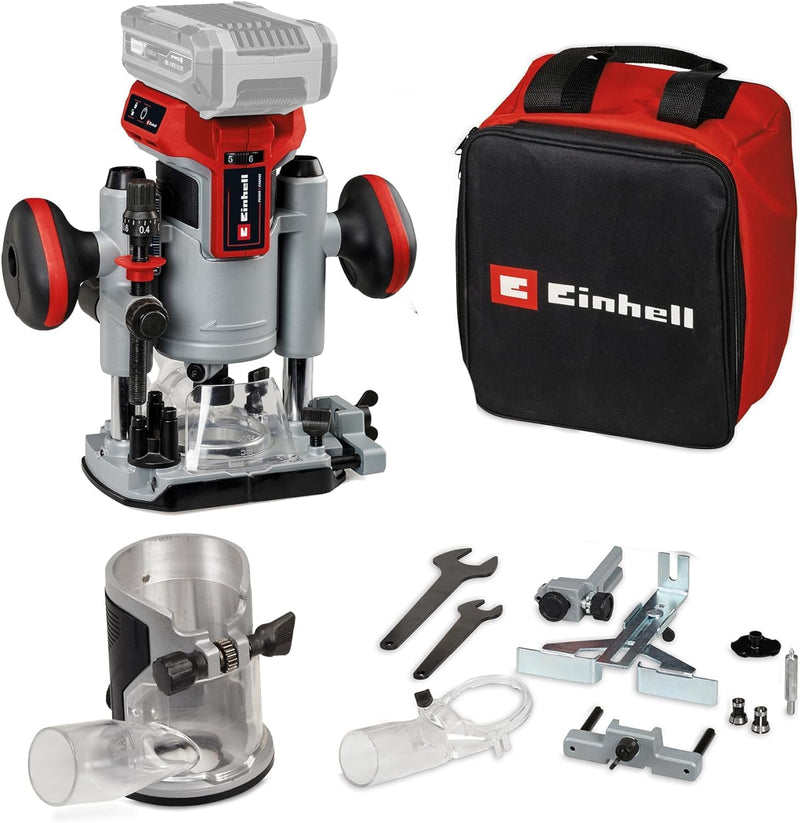 Einhell Professional Akku-Oberfräsen-Kantenfräsen-Set TP-RO 18 Set Li BL-Solo Power X-Change (18 V,