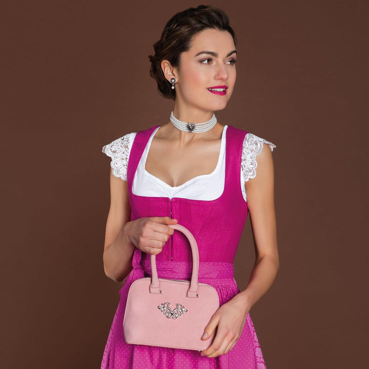 Alpenflüstern Trachtentasche Ornament-Hirsch - Damen Trachten Handtasche, Schultertasche fürs Dirndl