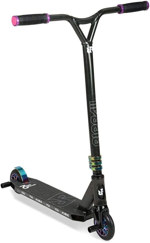 Riprail Semi Pro 2 Stunt Scooter mit Leichtmetalldeck, Leichtmetall-Kernrädern, ABEC-9-Lagern, gewin