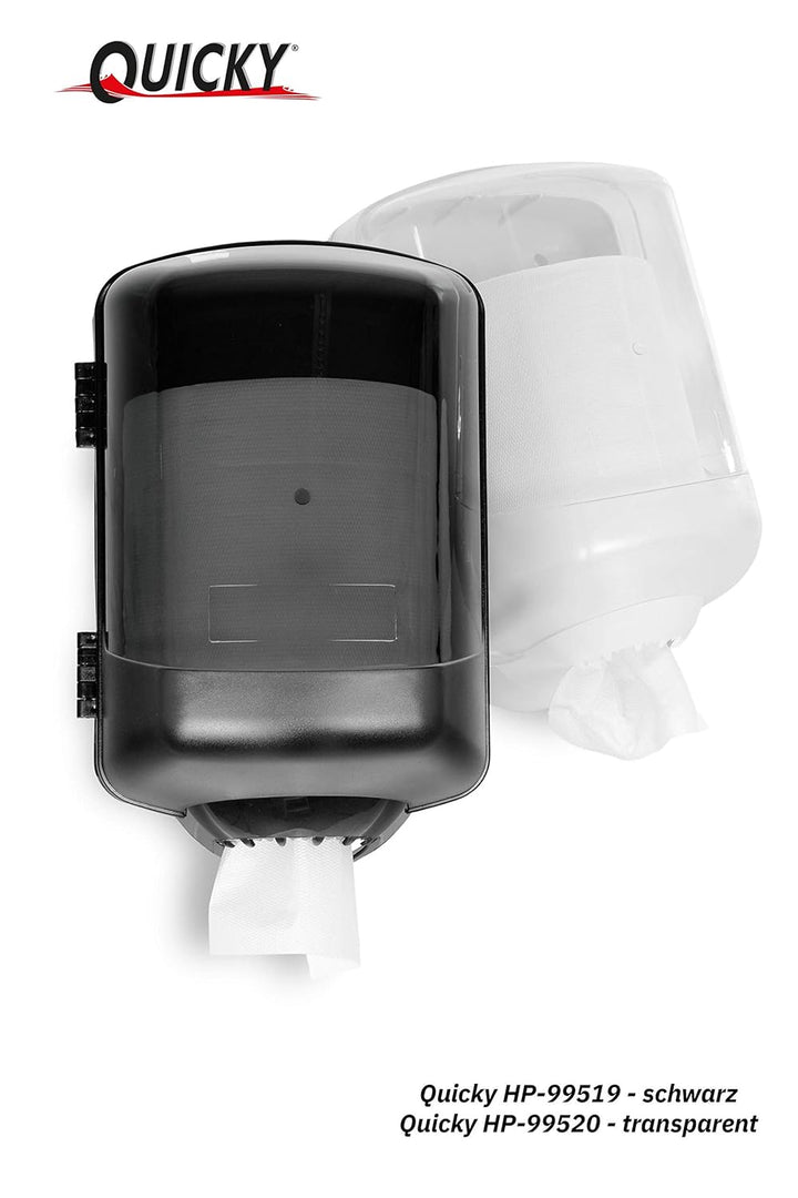 Quicky Spender für Papierhandtuchrollen abschliessbar schwarz, Rollen bis 22 cm, 1er Pack (1 x 1 Stü