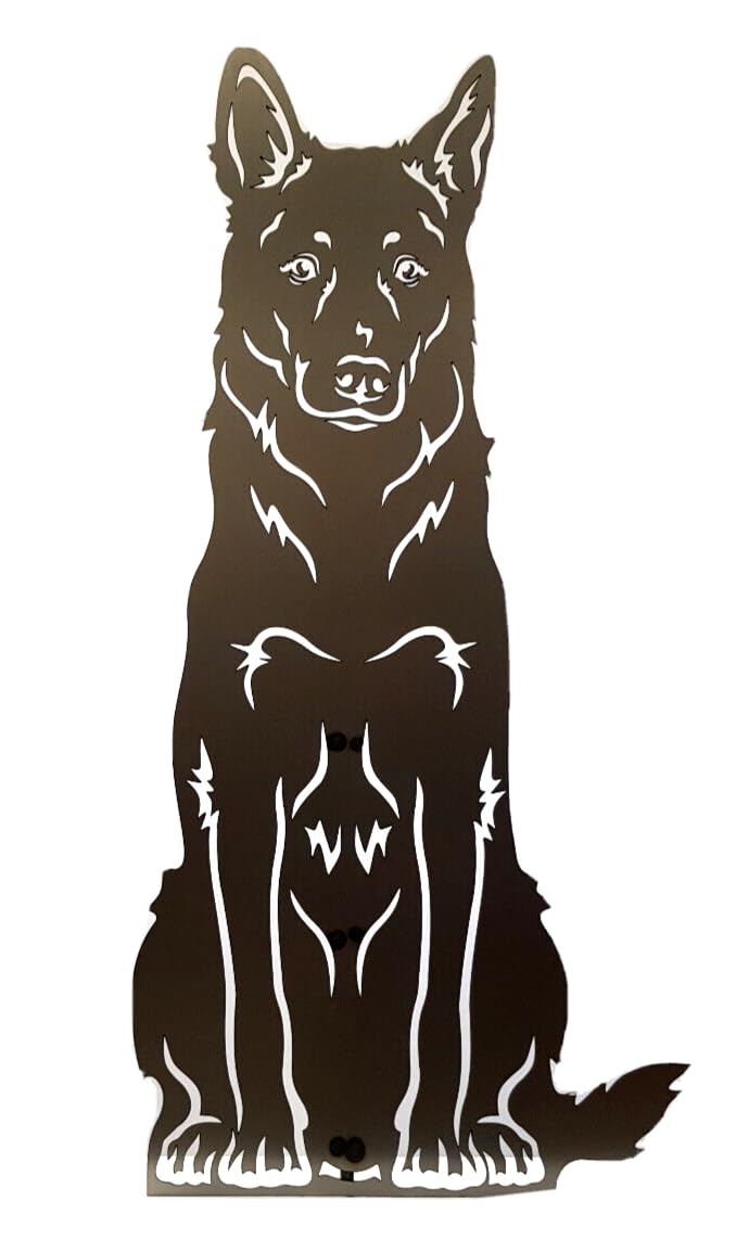 Schäferhund Metallfigur Gartenfigur ca. 80 cm