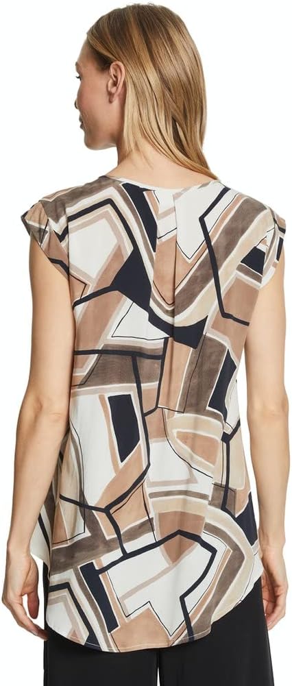 Cartoon Damen Bluse 36 Cream/Brown, 36 Cream/Brown