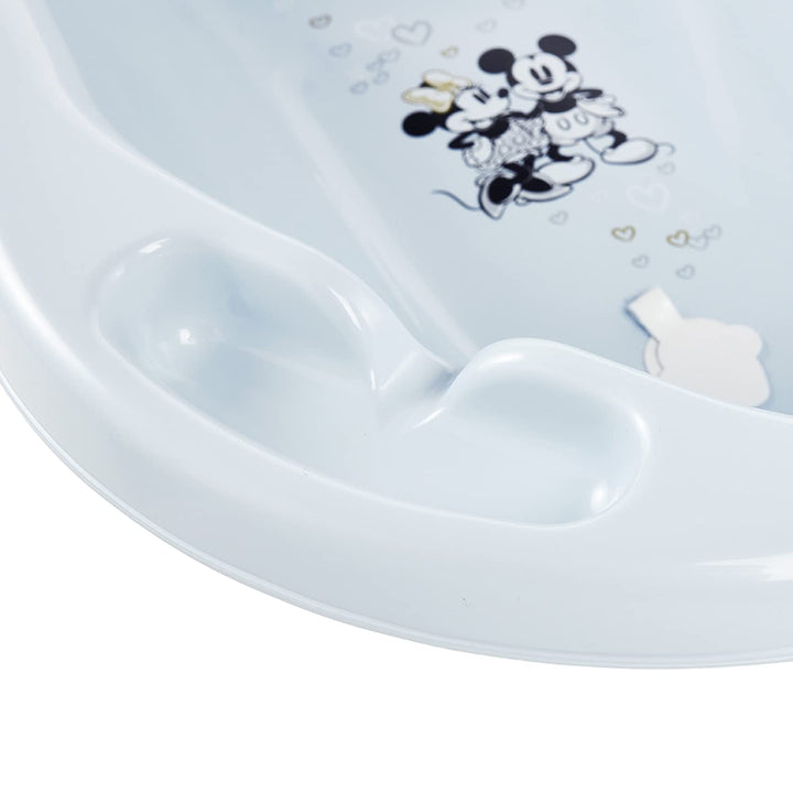 keeeper Micky Ergonomische Babywanne mit Stöpsel, Ab 0 bis ca. 12 Monate, 84 cm, Maria, Himmelblau H