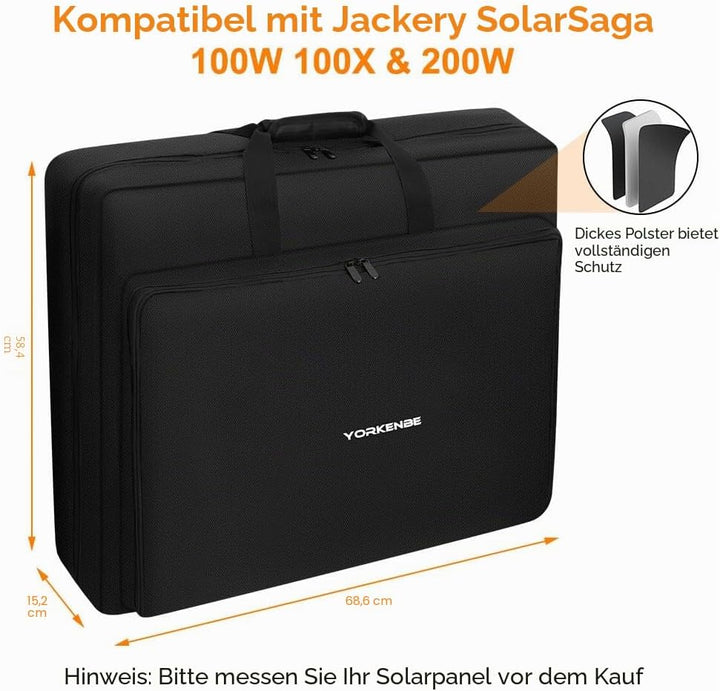 Aufbewahrungstasche für Solarpanel, Solarpanel Tasche Kompatibel mit Jackery SolarSaga 100W 100X 200