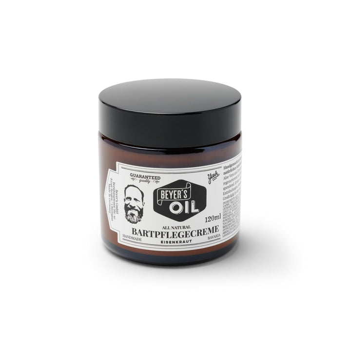 Beyer's Oil Bartpflegecreme 120ml - Intensive Bartpflege - Macht den Bart glatt und weich, bekämpft