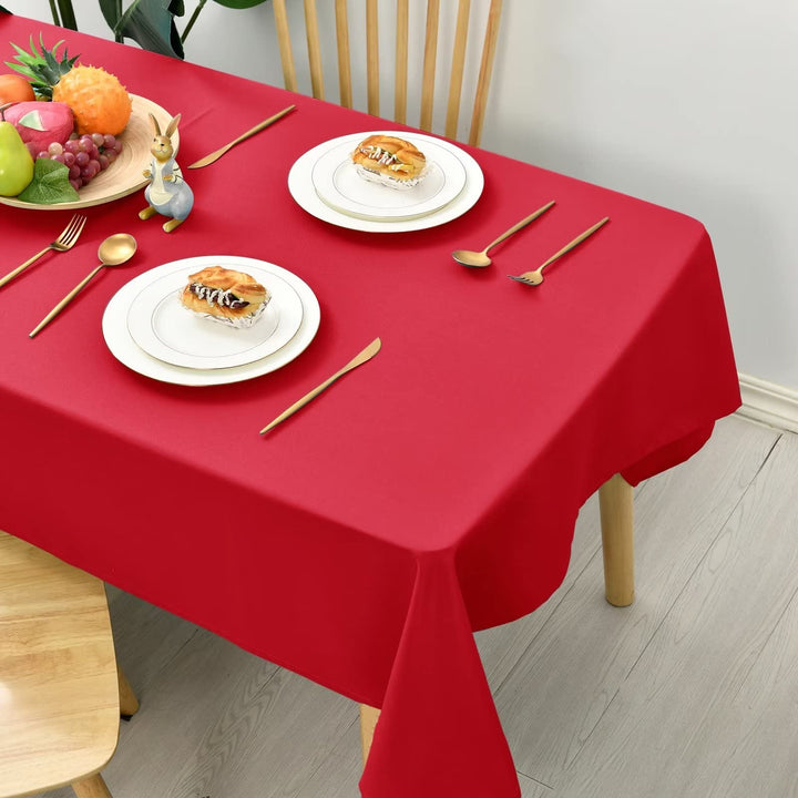Hiasan Glatt Tischdecke Weihnachten Fleckenabweisend Tischtuch mit Lotuseffekt Leicht Wasserabweisen