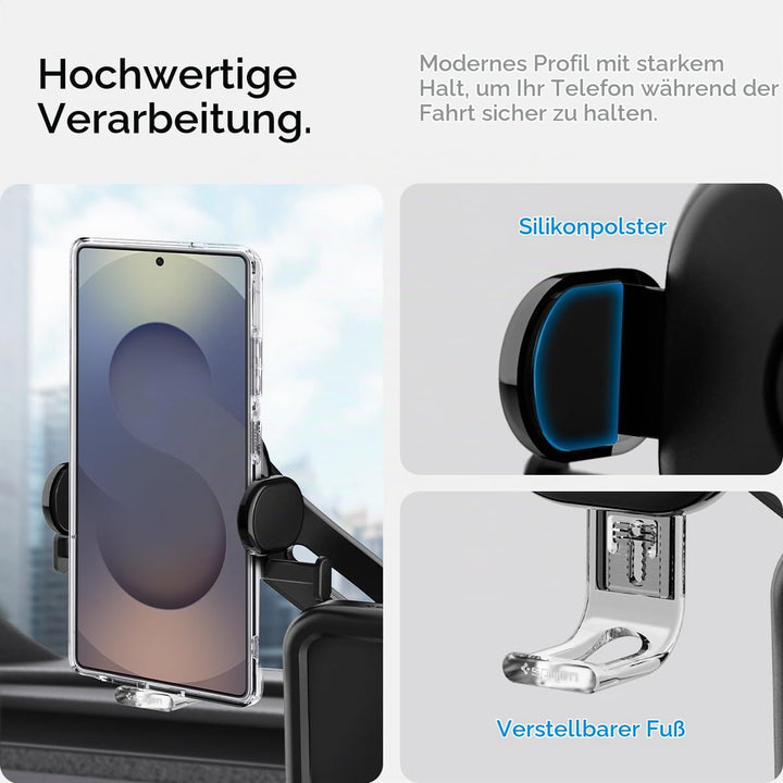 Spigen Tesla Model Y(~Juniper 2026)/3(~Highland 2026)/S/X Universal Handyhalterung【Montage ohne Kleb