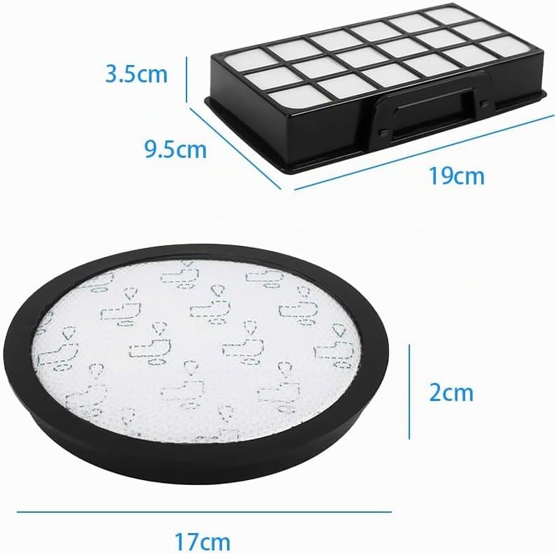 2 Sätze RO7681 Filter für Rowenta Silence Force Cyclonic Staubsauger 4AAAA Modelle,RO7612EA RO7643EA