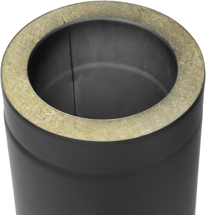 raik SH30011483-sw Raik Rauchrohr/Ofenrohr Coltherm doppelwandig mit Isolierung, Durchmesser 150 mm,