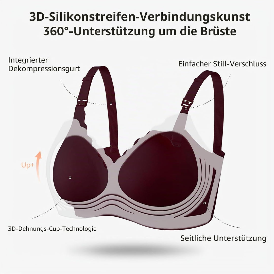 Schwangerschafts Still BH Nahtloser Still-BH Ohne Bügel Mutterschaft BH mit zusätzlichen BH-Verlänge
