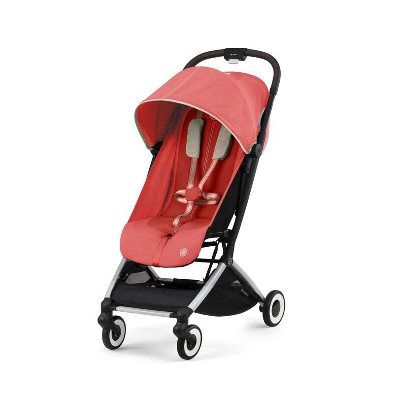 Cybex Orfeo - Poussette de Voyage Ultra Compacte, Légère et Confortable - Hibiscus Red