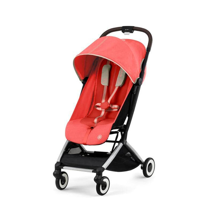 Cybex Orfeo - Poussette de Voyage Ultra Compacte, Légère et Confortable - Hibiscus Red