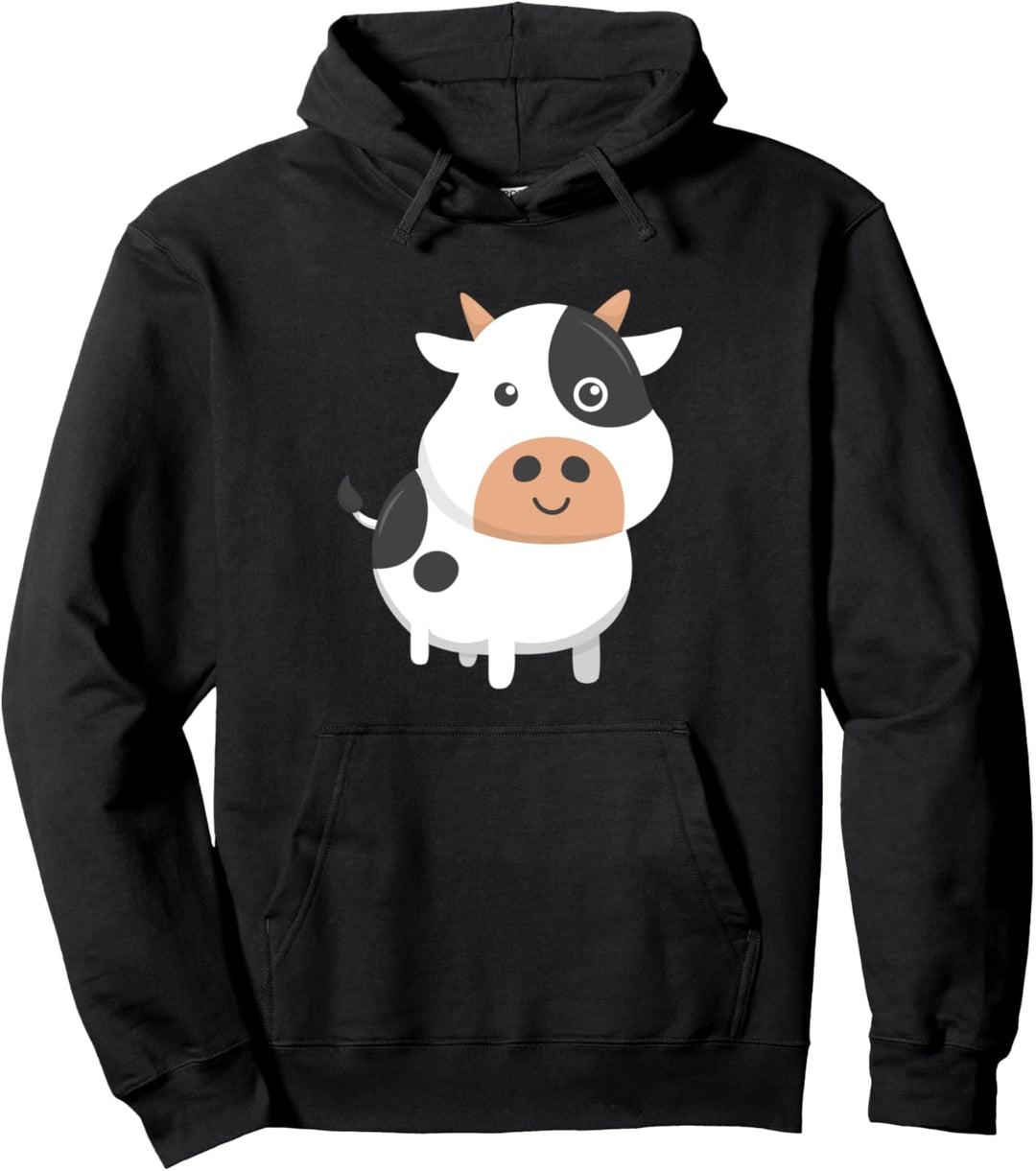 Adorable Cow & Cute Baby Calf Cow Lovers Pullover Hoodie