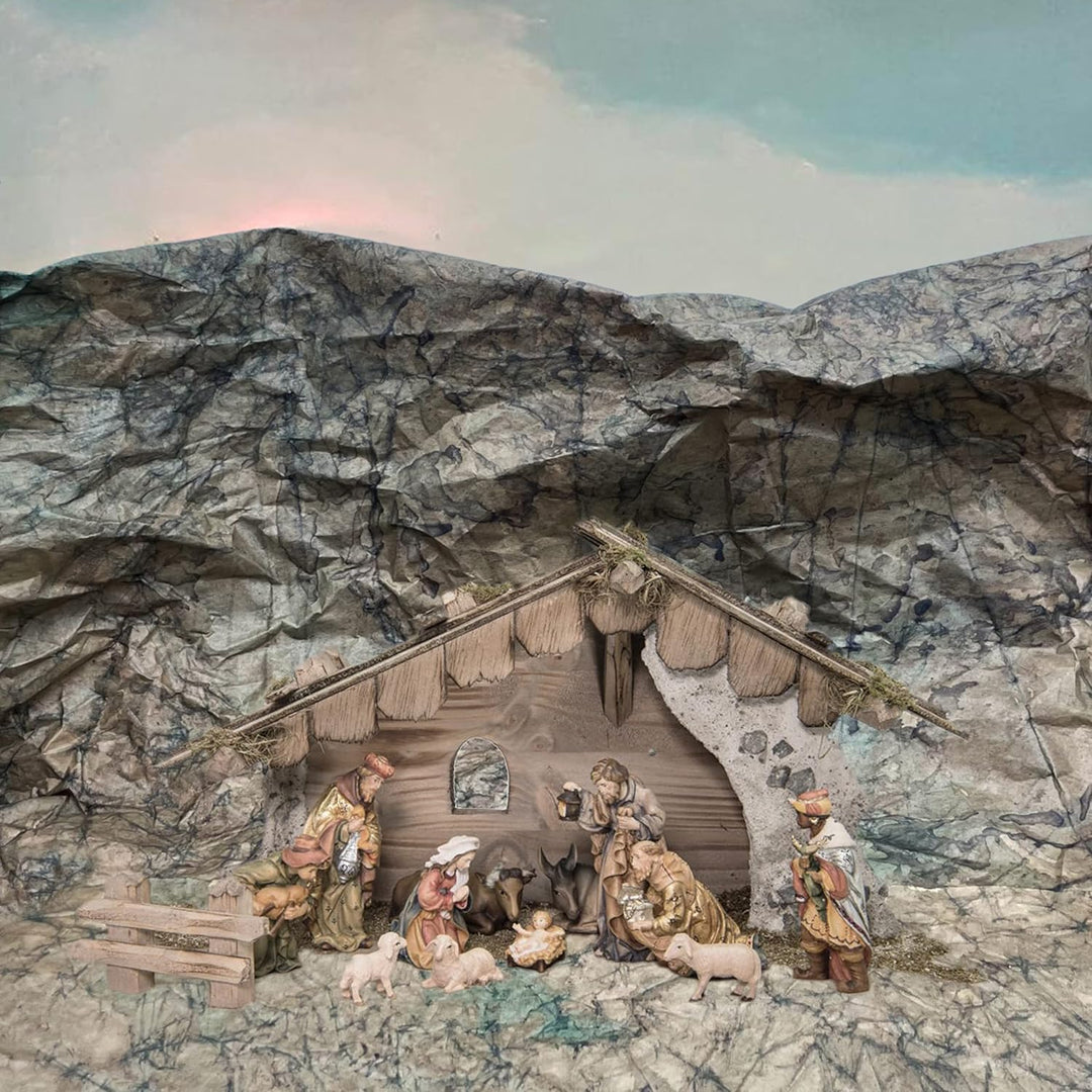 Gesar 2 Bögen 100 x 70 cm Felsenpapier für Weihnachtskrippe, hohe Qualität von Papier, Krippe oder E