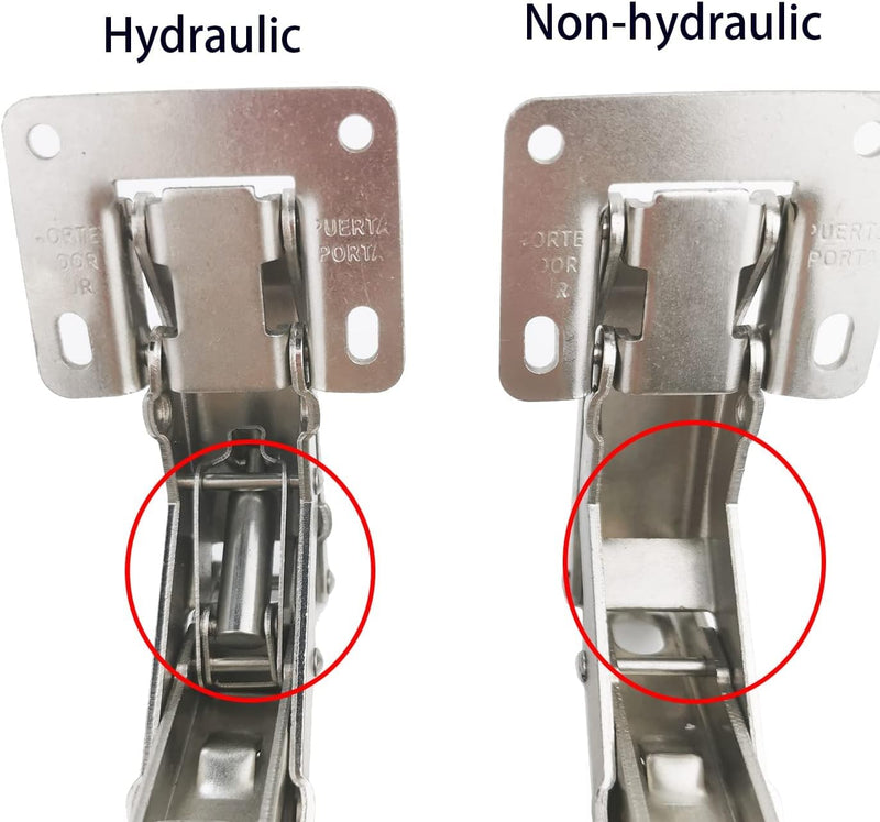 Qrity 4 Stück Scharniere 170° Möbelscharnier Soft Close Türscharniere Hydraulische Sanftes Schliesse