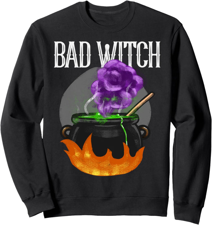 Bad Witch Lustiges Kostüm Halloween Sweatshirt