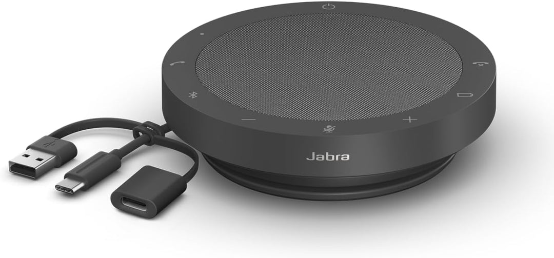 Jabra Speak2 55 Bluetooth-Freisprechlösung, 4 Mikrofone mit Geräuschunterdrückung, 50 mm Breitband-L