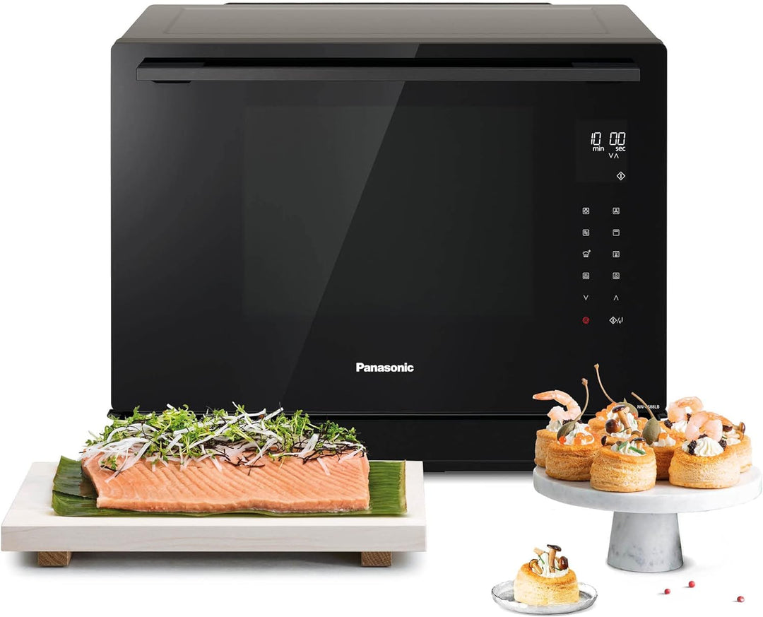 Panasonic NN-CS88LBEPG 4 in 1 Dampf Kombiofen mit Dampf, Mikrowelle, Grill, Konvektion, Inverter Tec