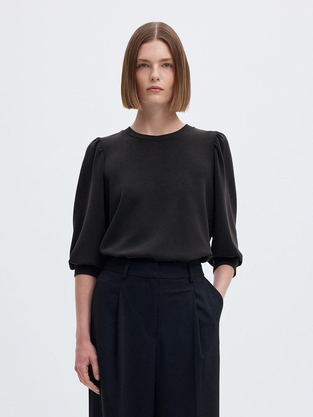 SELECTED FEMME Female Sweatshirt Puffärmel XS Schwarz, XS Schwarz