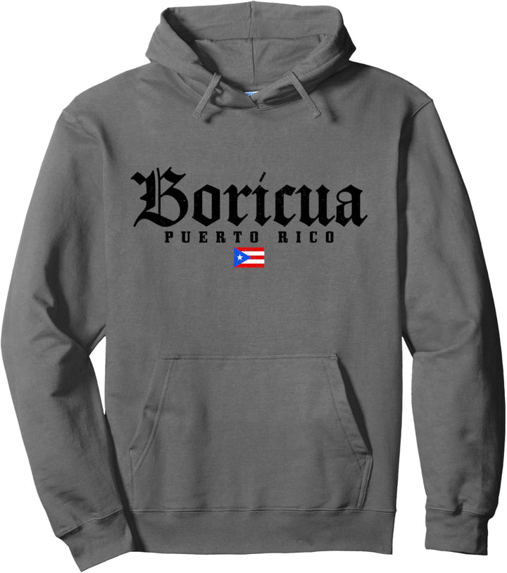 Puerto Rico Boricua Vintage Puerto Rican Flagge Pride Pullover Hoodie