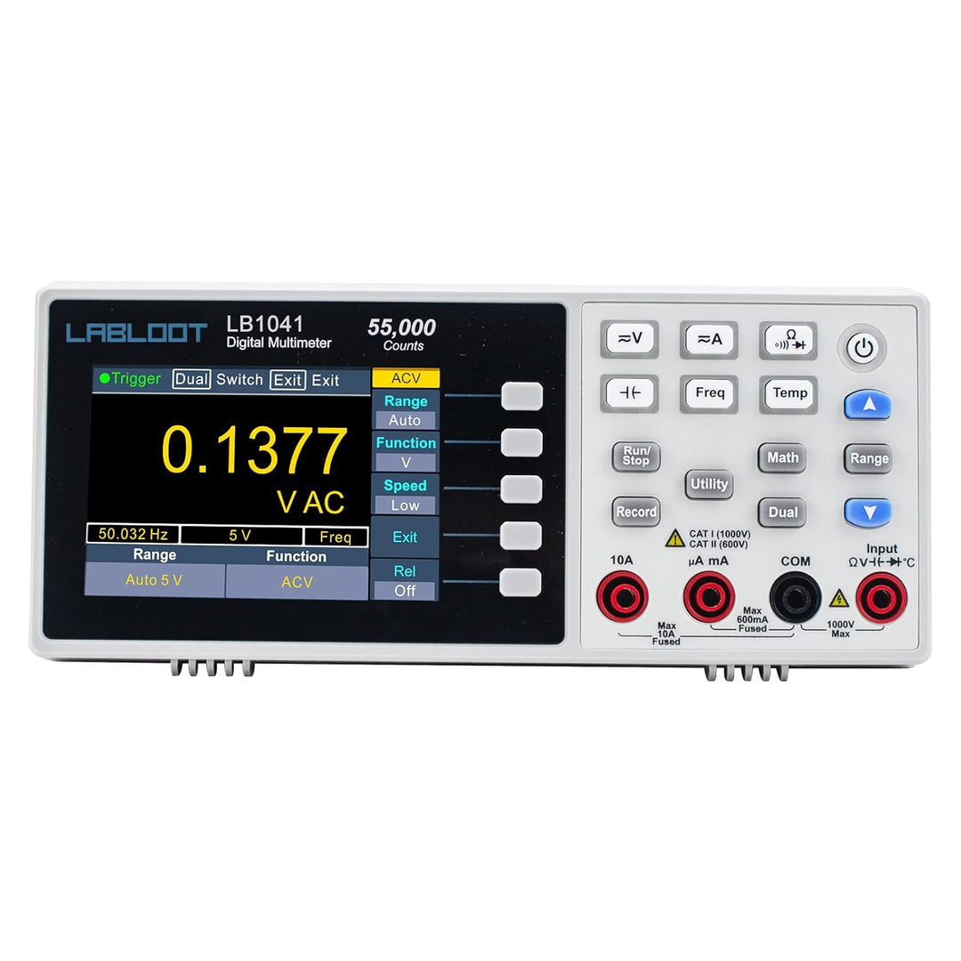 Labloot LB1041 USB Digitales Multimeter, 3,7 Zoll LCD-Bildschirm, 55000 Counts True RMS Temperatur M