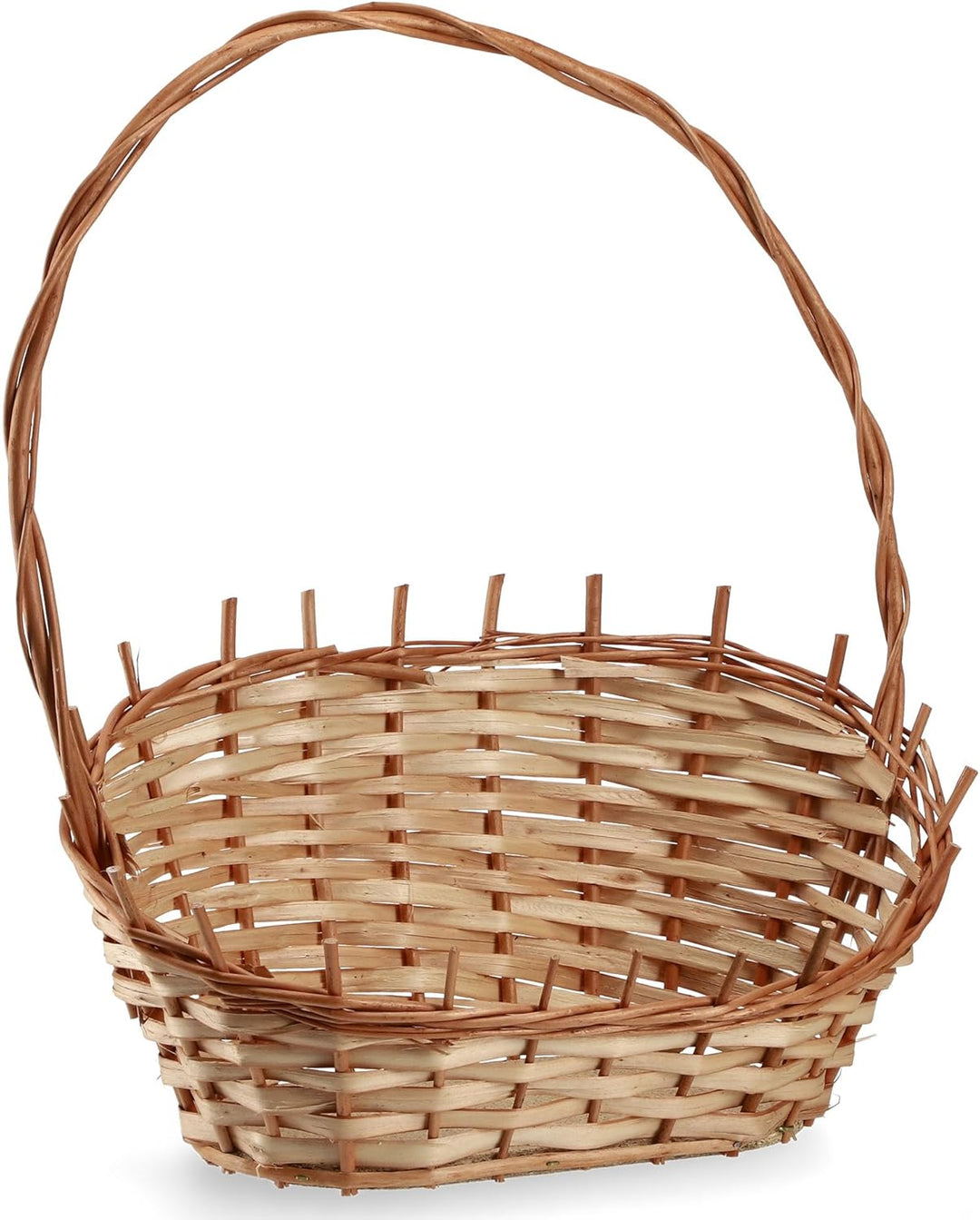 KADAX Geschenkkorb, Universeller Weidenkorb, Hochwertiger Henkelkorb, Flaschenkorb, Süssigkeitenkorb