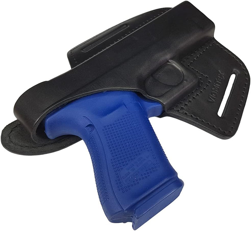 VlaMiTex OWB Leder Holster für Glock 17 19 22 23 25 31 32 34 35 37 B39 - Mod. 19 / 23 / 32, B39 - Mo