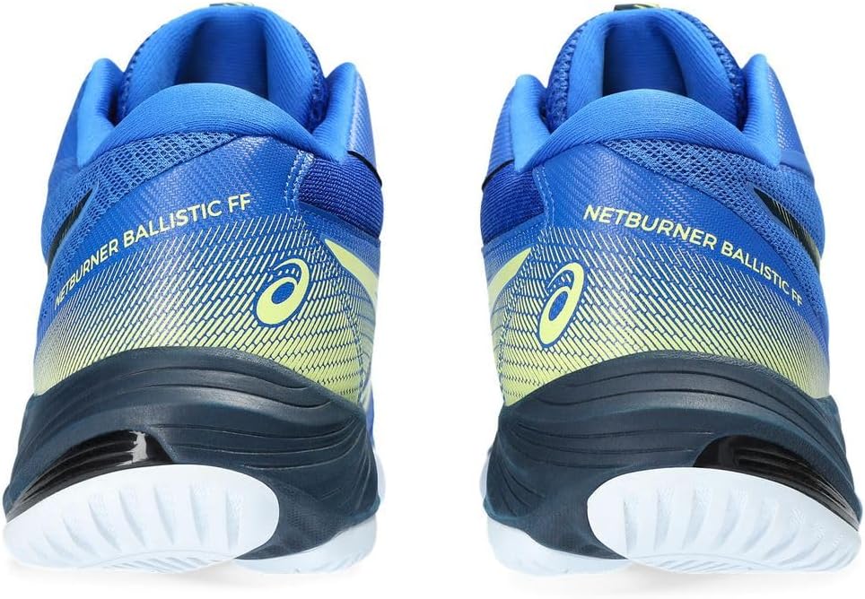 ASICS Damen Netburner Ballistic Ff 3 Sneaker 44 EU Illusion Blue Glow Yellow, 44 EU Illusion Blue Gl