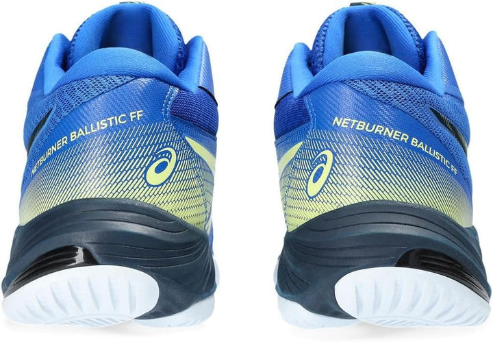 ASICS Damen Netburner Ballistic Ff 3 Sneaker 44 EU Illusion Blue Glow Yellow, 44 EU Illusion Blue Gl
