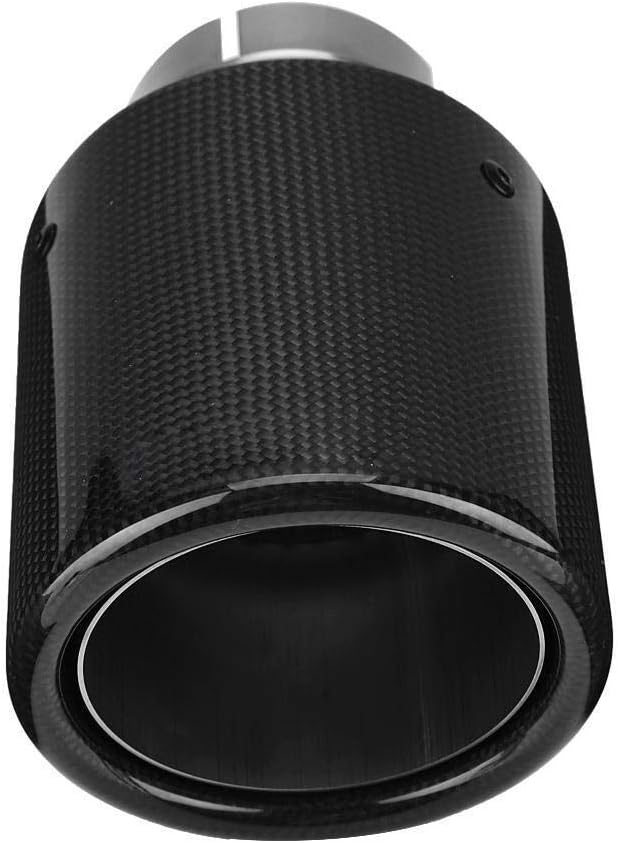 Broco Carbon-Faser-Art-Auto-Modified Einzel Outlet Auspuff Schalldämpfer Spitze Schwanz Throat 63-10