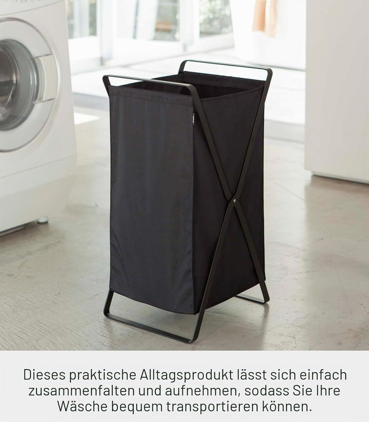 Laundry Basket - Tower - black Schwarz, Schwarz