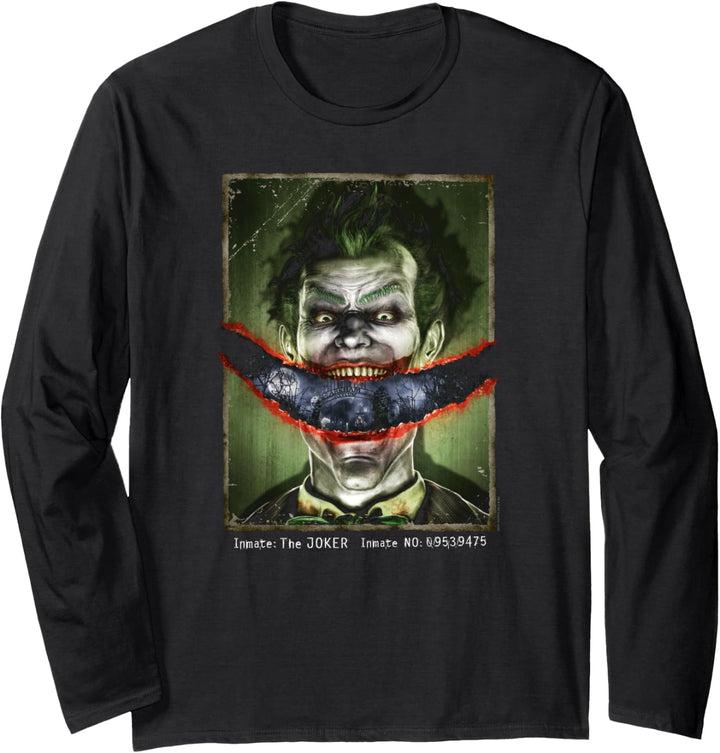 Batman: Arkham Asylum Joker Split Lip Langarmshirt