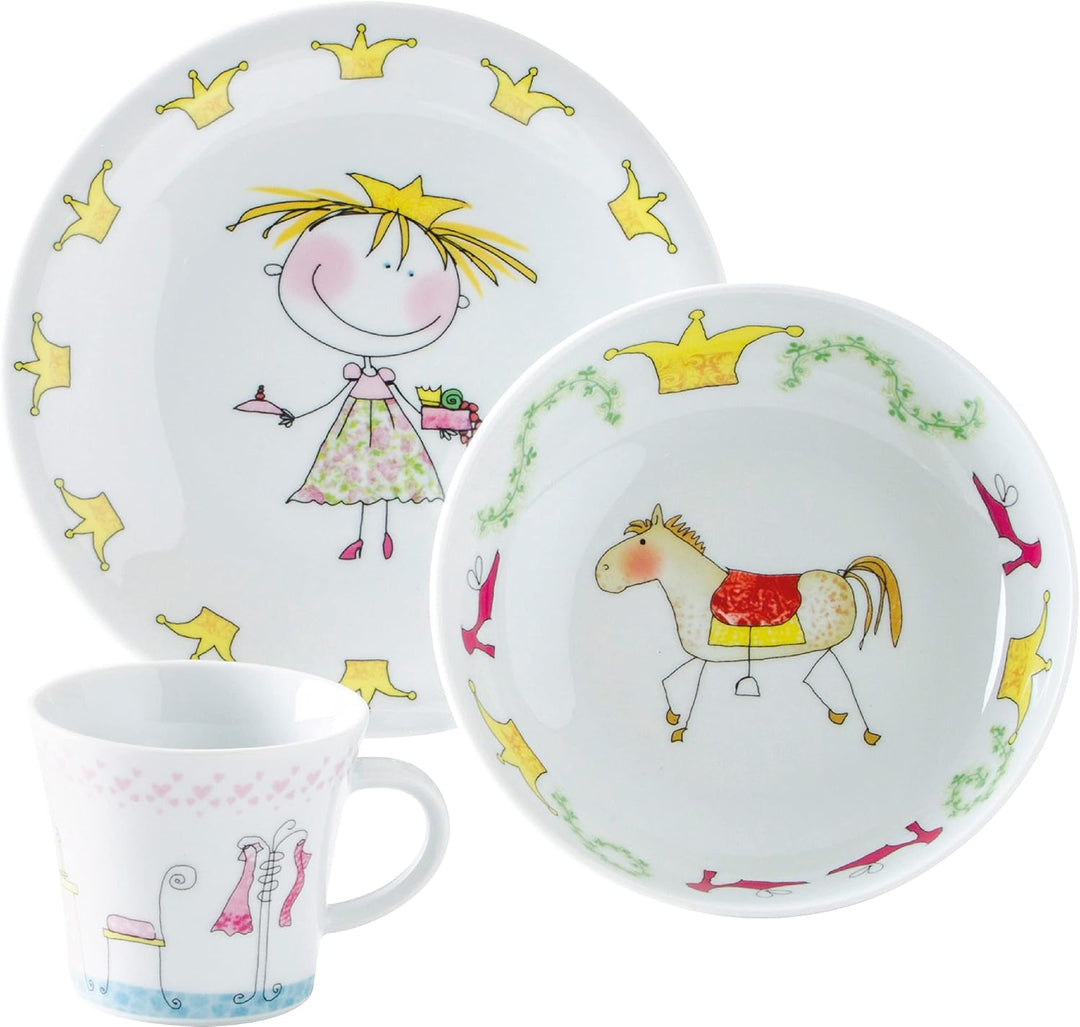KAHLA 323460A76645C Kids Frühstücksteller 21,5 cm Märchenprinzessin | Frühstücksteller mit Prinzessi