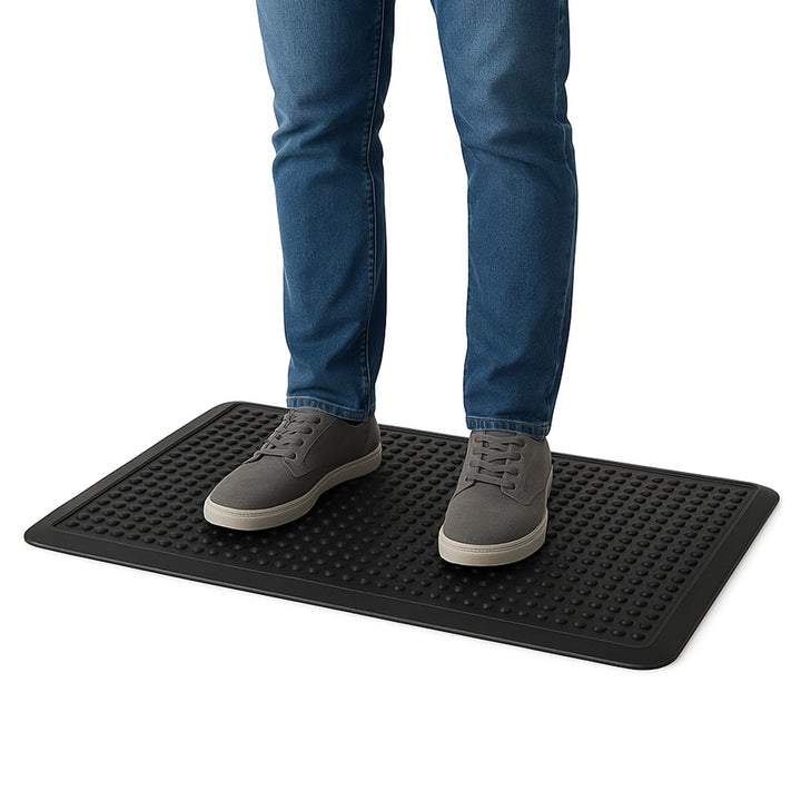 Ergonomische Arbeitsplatzmatte - Anti-Ermüdungsmatte - 60x90cm - 15mm Noppen 60 x 90 cm / Schwarz, 6