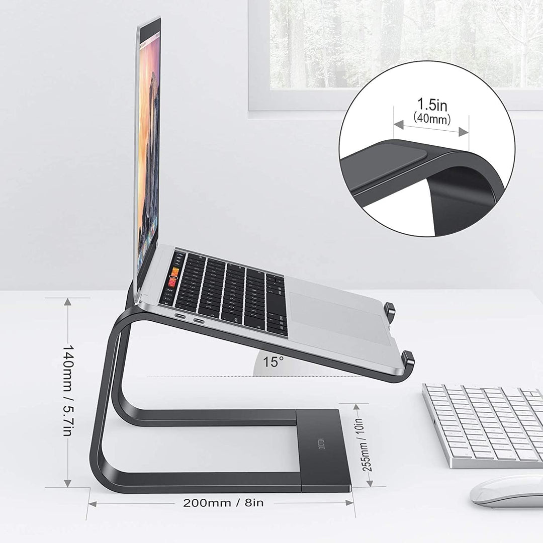 OMOTON Aluminium Laptop Ständer, Notebook Ständer mit Belüftung, Universal PC Riser Ergonomisch Lapt