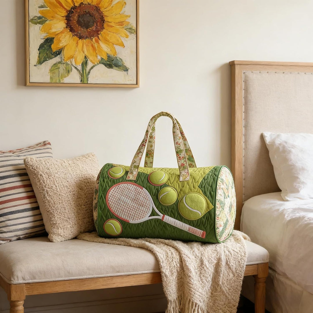 Hippie Van Quilted Duffle Bag – Boho Wochenendtasche - Bus Design Handliche Reisetasche Damen Weeken