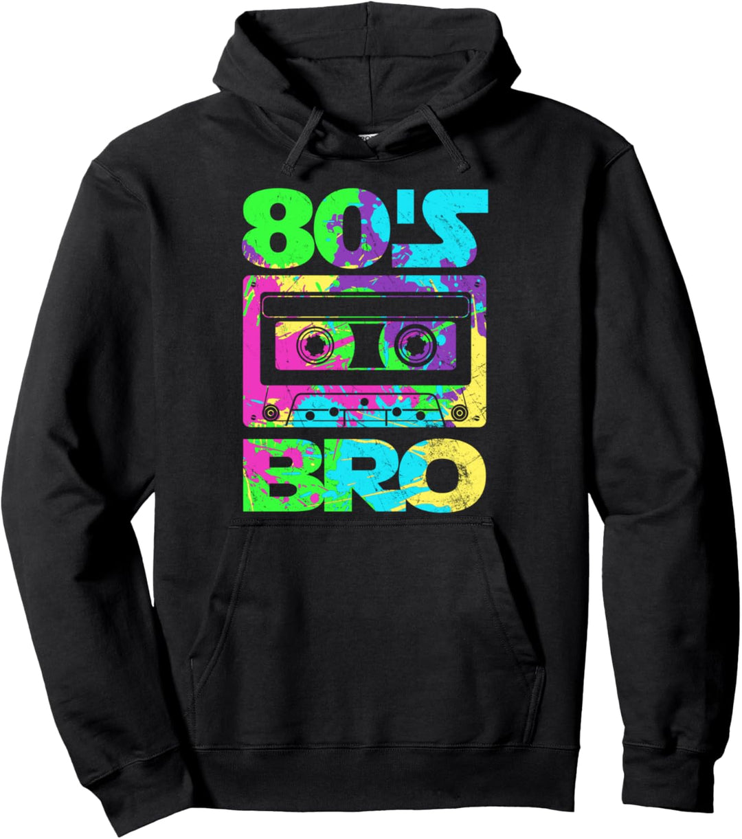 This Is My 80s Bro Costume 80's Party Cassette Tape Pullover Hoodie