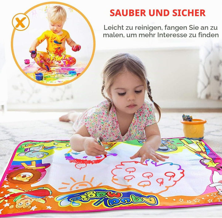 PHYLES Wasser Doodle Matte 87 x 57cm Magic Doodle Malmatte,mit Malmatte stift und Stempelzubehör, Dr