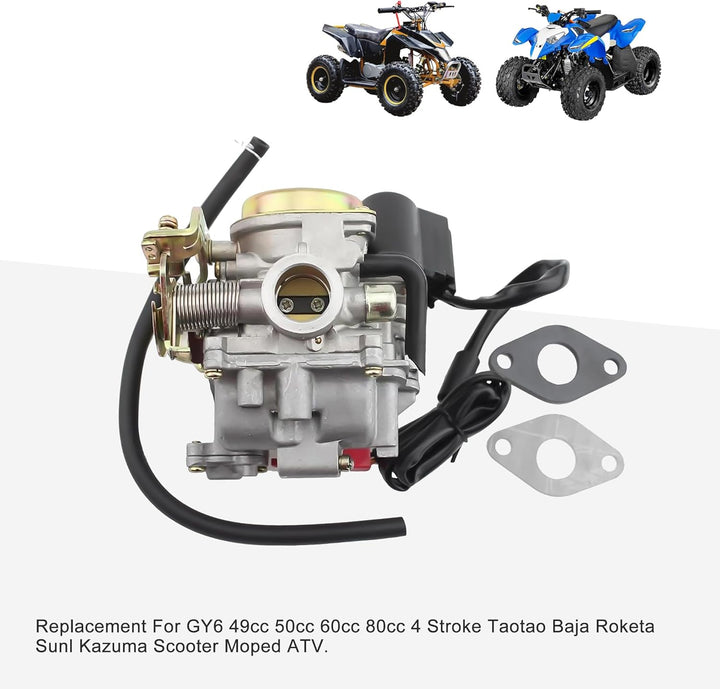 GOOFIT Ersatz für GY6 50cc 60cc 80cc Roller Vergaser 4 Stroke Moped ATV