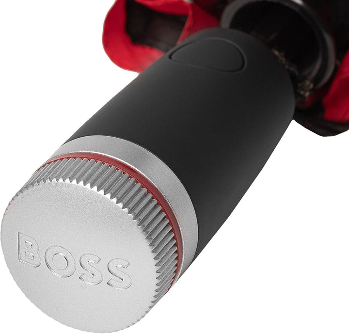 Hugo Boss Gear Regenschirm Taschenschirm aus Polyester in der Farbe Rot, Masse offen: Länge ca. 62 c
