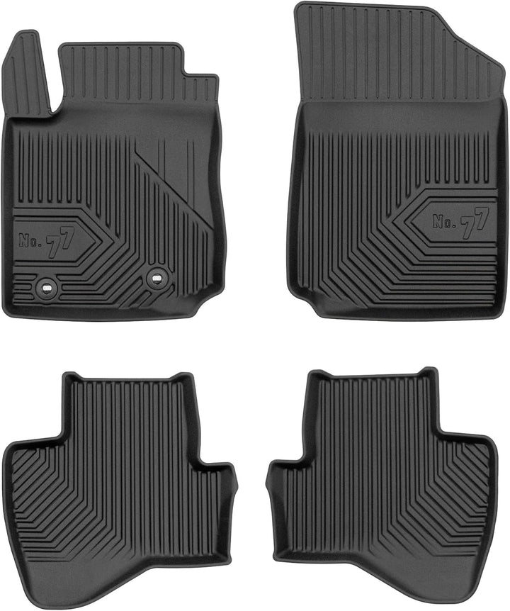 SMK Gummimatten Auto fussmatten Satz für Toyota Aygo II 2014-2022 Erleben Sie einen neuen Standard d