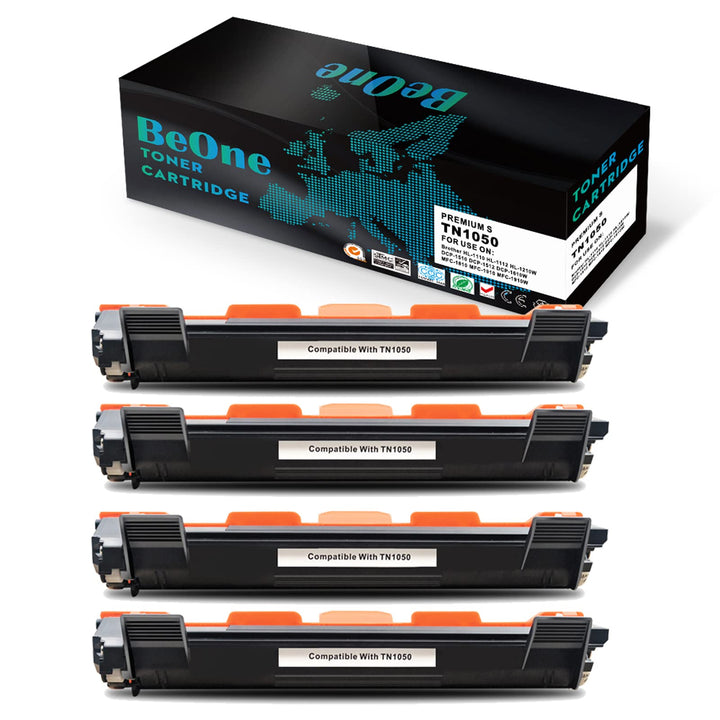 BeOne® 4X TN1050 Kompatible Tonerkartusche für Brother HL-1110 HL-1112 HL-1210W DCP-1510 DCP-1512 DC
