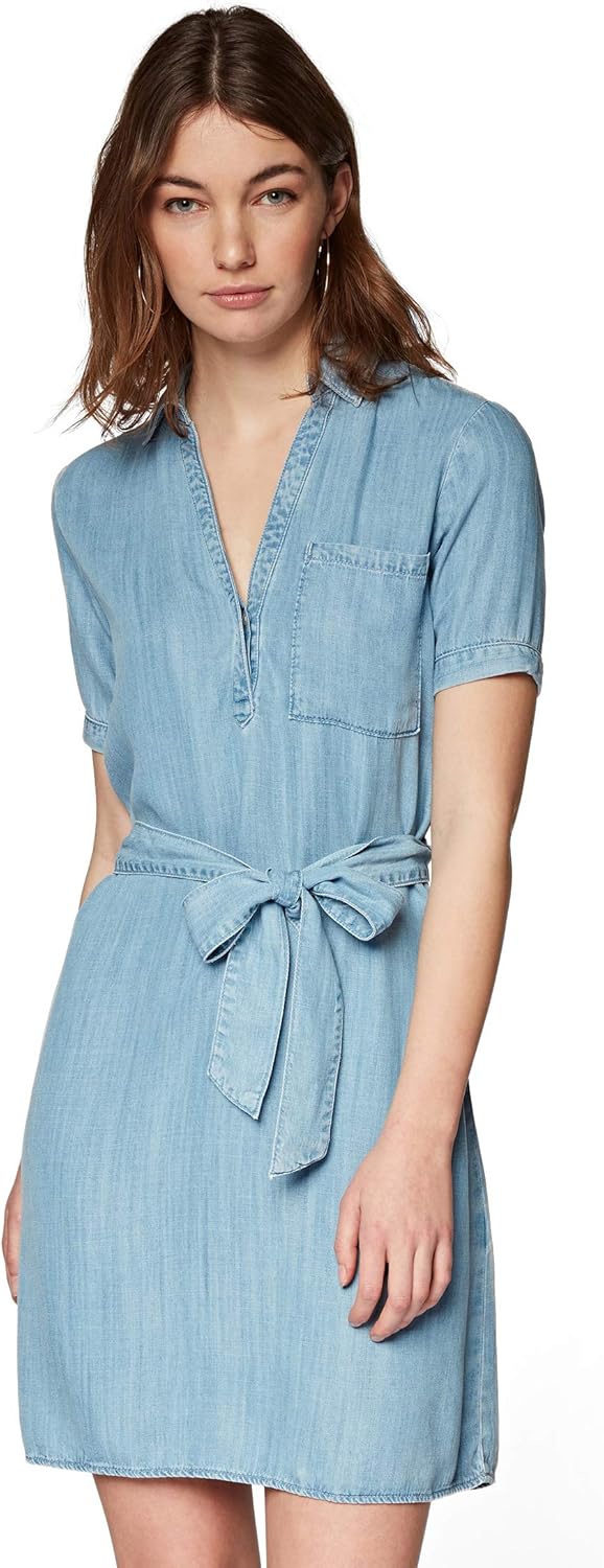 Mavi Denim Dress; Light Indigo